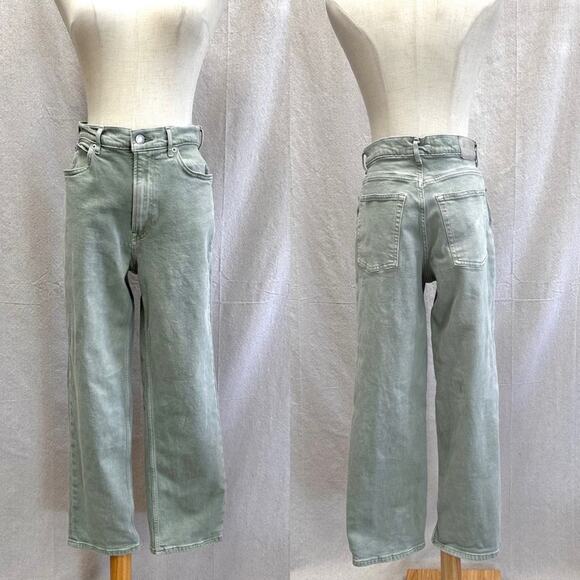 Everlane The Way High jeans size 28 Regular Archroma Aqua Gray (light green)‎ - Picture 8 of 16